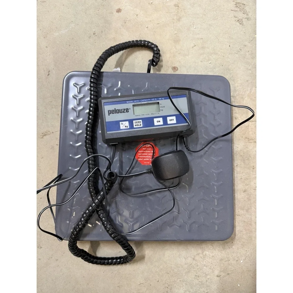 Pelouze Model 4010 Digital Industrial Shipping Scale 150LB Capacity